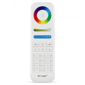 TELECOMMANDE 8 ZONE BOUTON RGB+CCT + SUPPORT MURAL