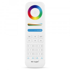 TELECOMMANDE 6 ZONE BOUTON RGB+CCT + SUPPORT MURAL